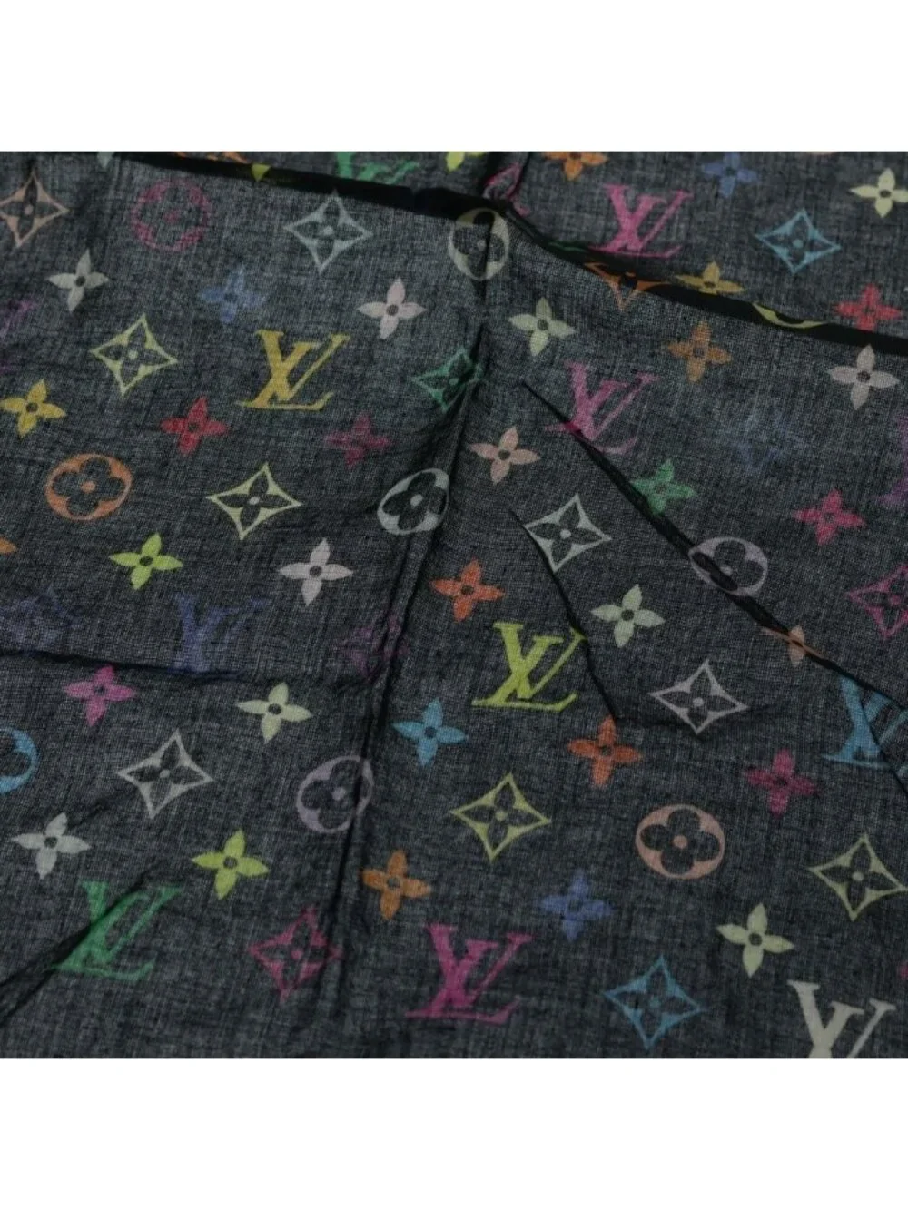 Louis Vuitton Monogram Multicolor Cotton Scarf Bandana